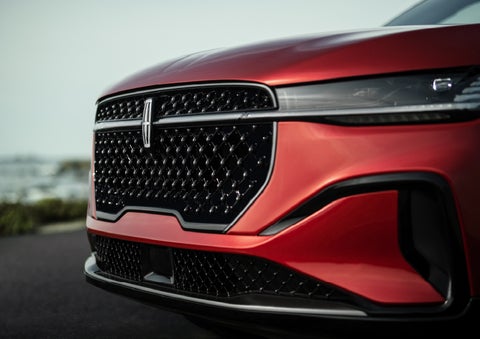 The sleek grille of a 2026 Lincoln Nautilus® SUV with the available Jet Appearance Package makes a bold statement. | Deacon Jones Lincoln in Goldsboro NC