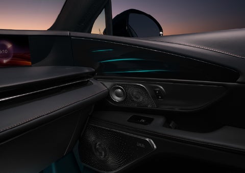 Selectable ambient lighting glows in the passenger door panel. | Deacon Jones Lincoln in Goldsboro NC