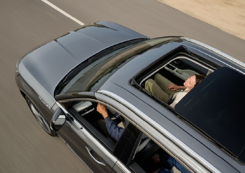 The available panoramic Vista Roof® of a 2027 Lincoln Aviator® SUV is open. | Deacon Jones Lincoln in Goldsboro NC